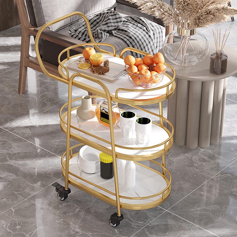 Contemporary Metal Prep Table 33.46"H Rolling Prep Table for Dining Room Clearhalo 'furn' 'furn_kitchen_islands_carts' 'Furniture' 'Kitchen & Dining Furniture' 'Kitchen Islands & Carts' 'kitchen_islands_carts' 5722121