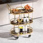 Contemporary Metal Prep Table 33.46"H Rolling Prep Table for Dining Room Clearhalo 'furn' 'furn_kitchen_islands_carts' 'Furniture' 'Kitchen & Dining Furniture' 'Kitchen Islands & Carts' 'kitchen_islands_carts' 5722124