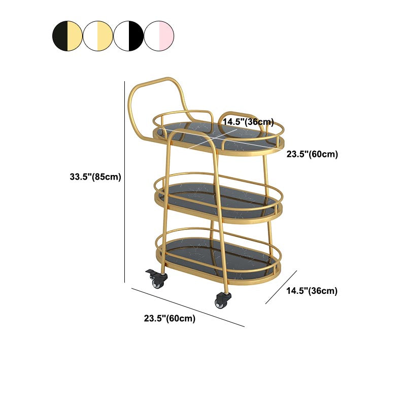 Contemporary Metal Prep Table 33.46"H Rolling Prep Table for Dining Room Clearhalo 'furn' 'furn_kitchen_islands_carts' 'Furniture' 'Kitchen & Dining Furniture' 'Kitchen Islands & Carts' 'kitchen_islands_carts' 5722137