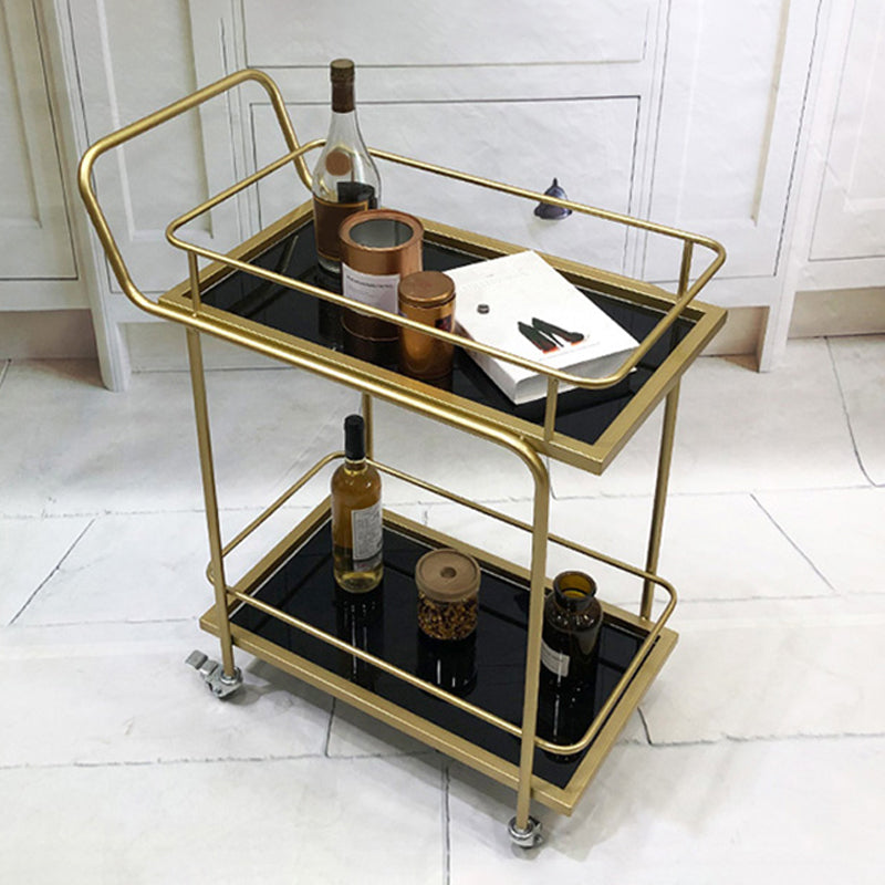 Tavolo da preparazione al metallo contemporaneo da 33,86 "H tavolo da preparazione per la sala da pranzo