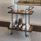Modern Style Metal Prep Table 33.86"H Rolling Prep Table with Open Storage Clearhalo 'furn' 'furn_kitchen_islands_carts' 'Furniture' 'Kitchen & Dining Furniture' 'Kitchen Islands & Carts' 'kitchen_islands_carts' 5722195