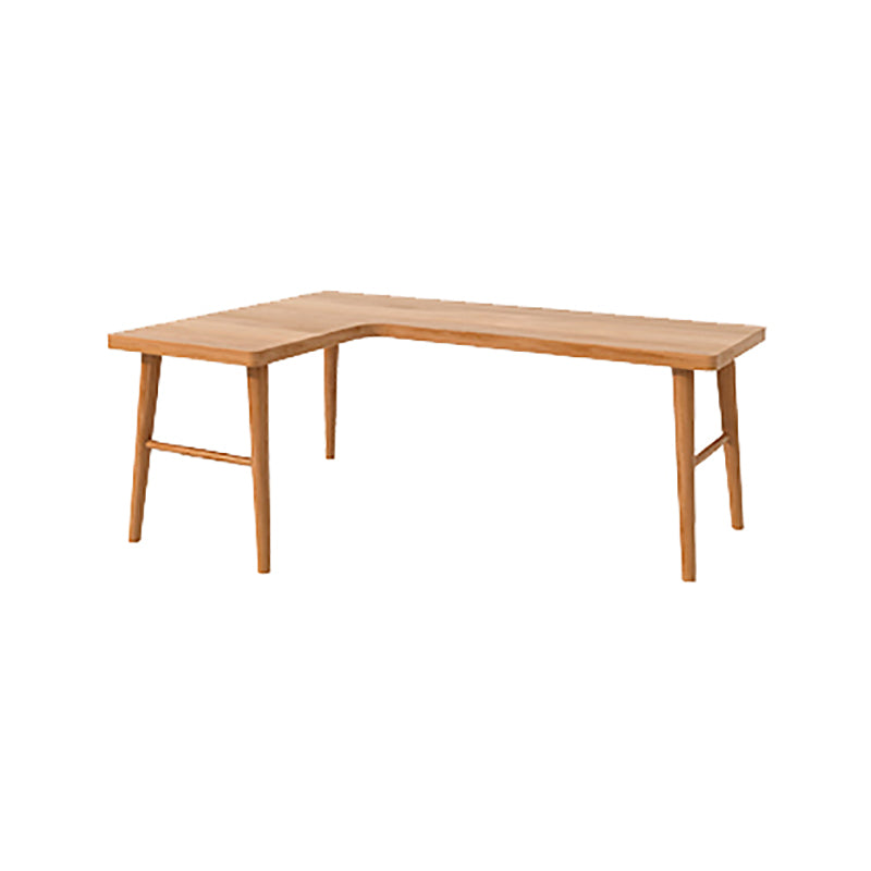 29,5-Zoll-Höhe natürlicher hölzerner Büroschreibtisch moderner L-Form-Schreibtisch für Zuhause