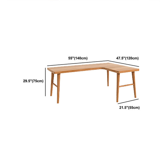 Scrivania per ufficio in legno naturale di altezza da 29,5 pollici per casa