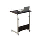 Modern Writing Desk Wooden Rectangular Standing Desk with Caster Wheel 24"L x 16"W x 24"H Black Clearhalo 'furn' 'furn_office_desk' 'Furniture' 'Office Desks' 'Office Furniture' 'office_desk' 5722385