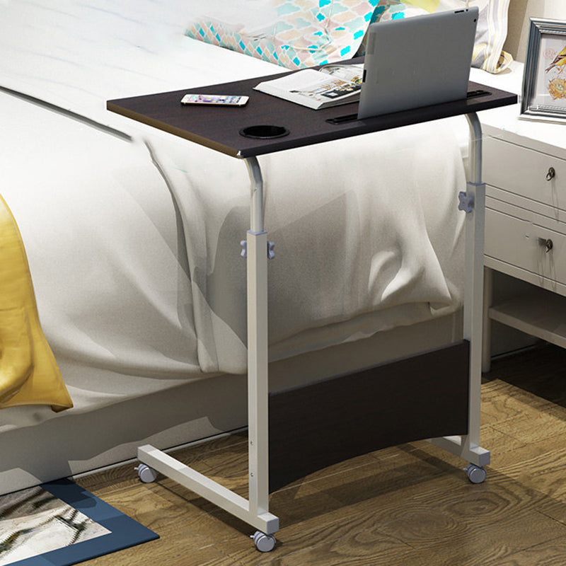 Modern Writing Desk Wooden Rectangular Standing Desk with Caster Wheel Clearhalo 'furn' 'furn_office_desk' 'Furniture' 'Office Desks' 'Office Furniture' 'office_desk' 5722386