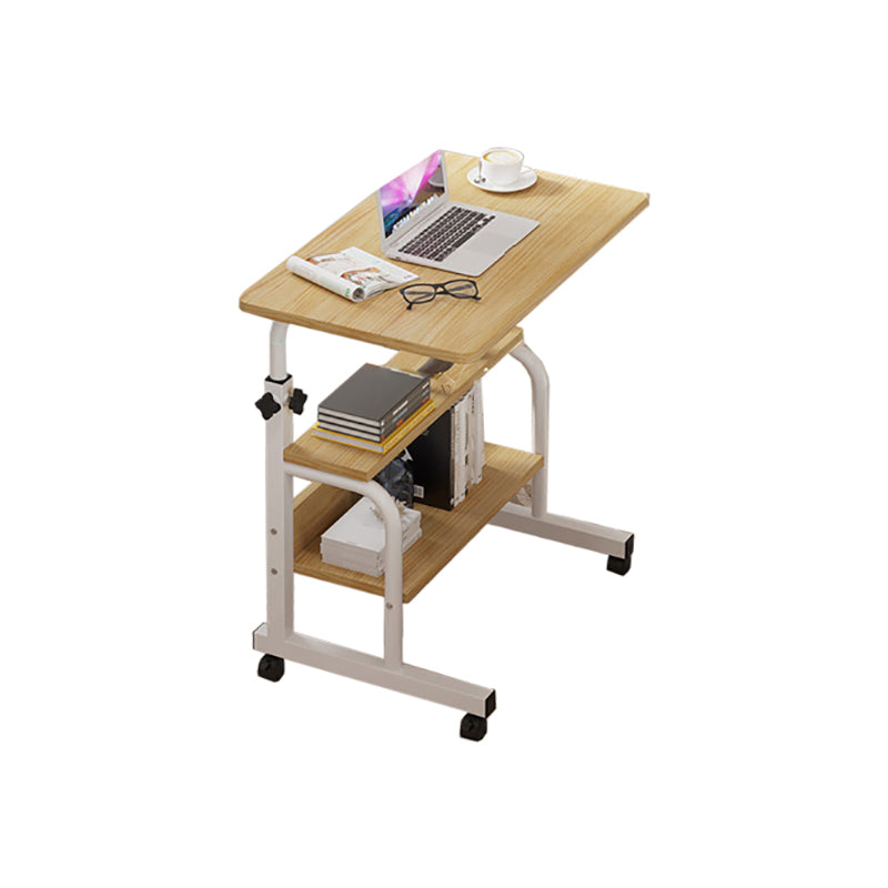 Modern Writing Desk Wooden Rectangular Standing Desk with Caster Wheel 24"L x 16"W x 24"H Wood Clearhalo 'furn' 'furn_office_desk' 'Furniture' 'Office Desks' 'Office Furniture' 'office_desk' 5722390