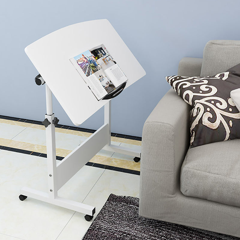 Modern Writing Desk Wooden Rectangular Standing Desk with Caster Wheel Clearhalo 'furn' 'furn_office_desk' 'Furniture' 'Office Desks' 'Office Furniture' 'office_desk' 5722401