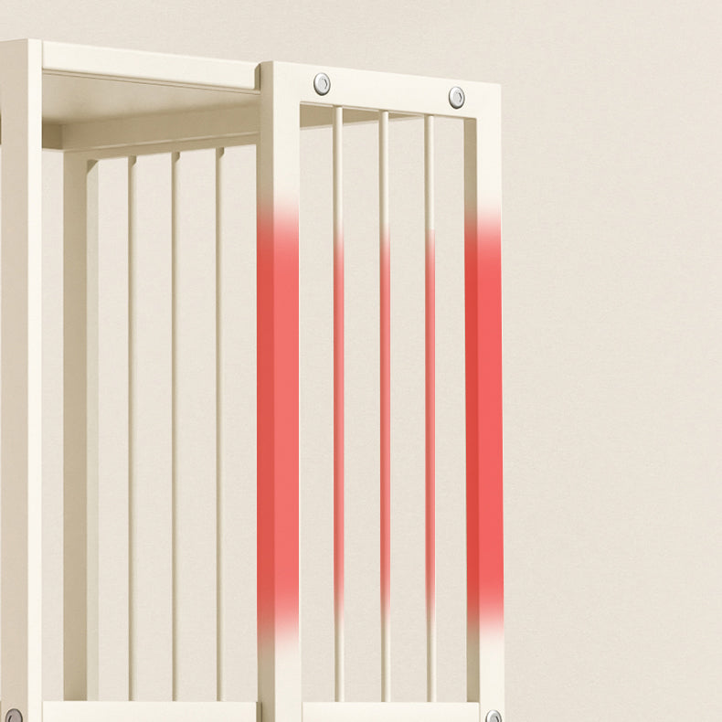 Estantería moderna de metal blanco puro estandaros abiertos estantería vertical vertical