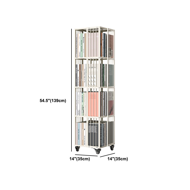 Estantería moderna de metal blanco puro estandaros abiertos estantería vertical vertical