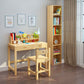 Libreria moderna a back -shelf -legno scaffale per la sala da studio
