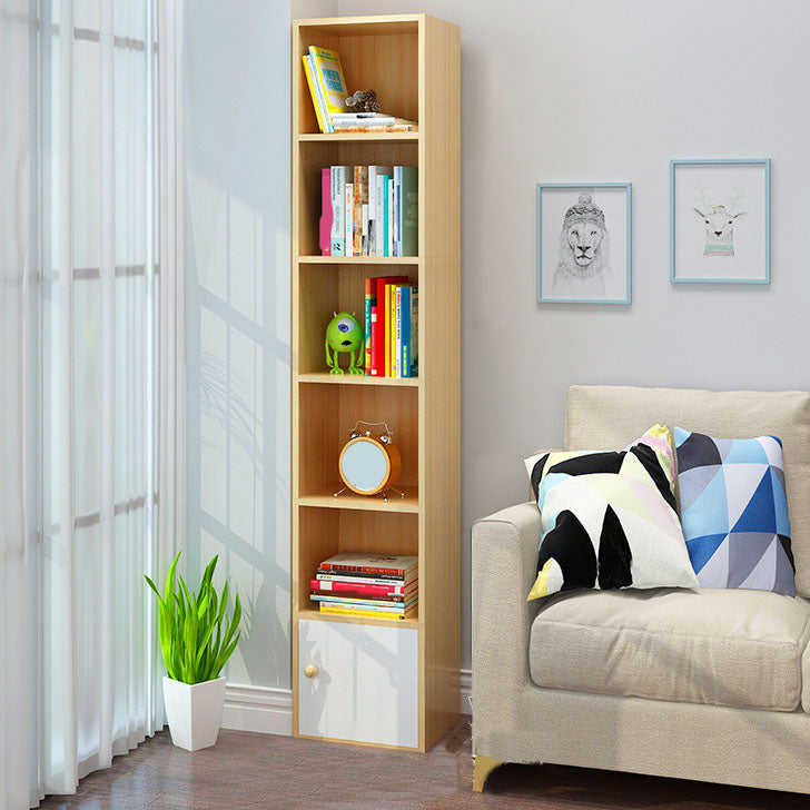 Libreria moderna a back -shelf -legno scaffale per la sala da studio