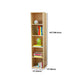Libreria moderna a back -shelf -legno scaffale per la sala da studio