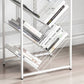 Modern Etagere Metal Bookcase White Vertical Shelf Bookcase for Study Room Clearhalo 'Bookcases' 'furn' 'furn_bookcases' 'Furniture' 'Office Furniture' 5722855