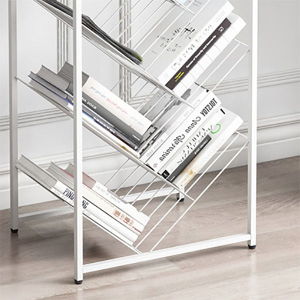 Modern Etagere Metal Bookcase White Vertical Shelf Bookcase for Study Room Clearhalo 'Bookcases' 'furn' 'furn_bookcases' 'Furniture' 'Office Furniture' 5722855