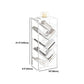 Modern Etagere Metal Bookcase White Vertical Shelf Bookcase for Study Room Clearhalo 'Bookcases' 'furn' 'furn_bookcases' 'Furniture' 'Office Furniture' 5722858