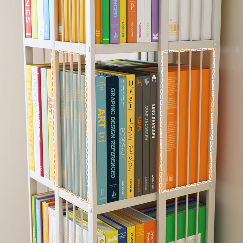 Estantería moderna de estantería de metal estándar estantería vertical vertical