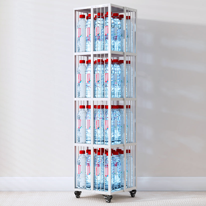 Estantería moderna de estantería de metal estándar estantería vertical vertical