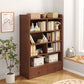 Modern Style Bookcase with Drawer Engineered Wood Shelf for Living Room
