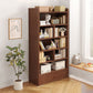 Modern Style Bookcase with Drawer Engineered Wood Shelf for Living Room