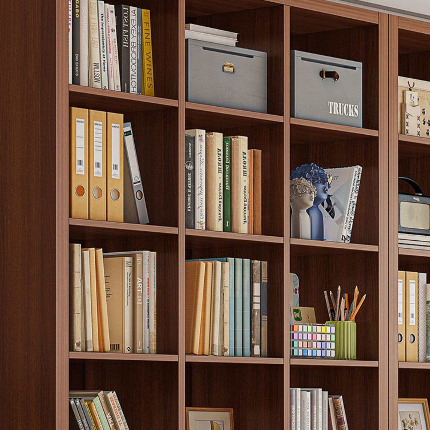 11,8 "W Scaffali standard Bookcase ingegnerizzato in legno chiuso.