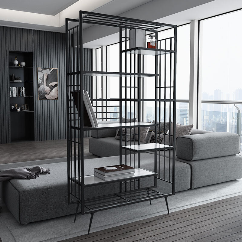 Estantería abierta estantería moderna de metal para comedor 70.9 "h x 11.8" W