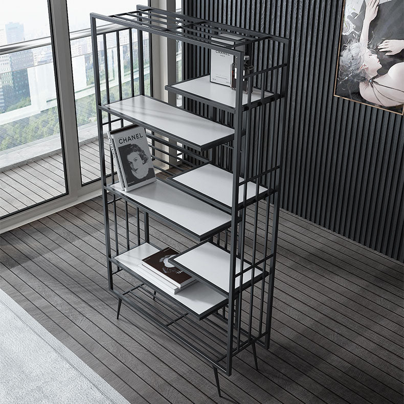 Estantería abierta estantería moderna de metal para comedor 70.9 "h x 11.8" W