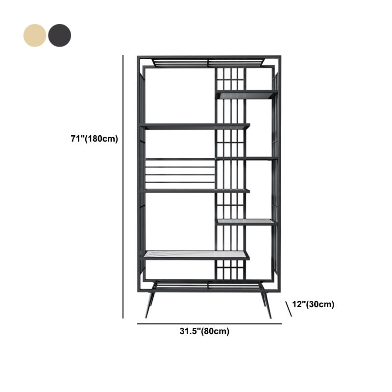 Estantería abierta estantería moderna de metal para comedor 70.9 "h x 11.8" W