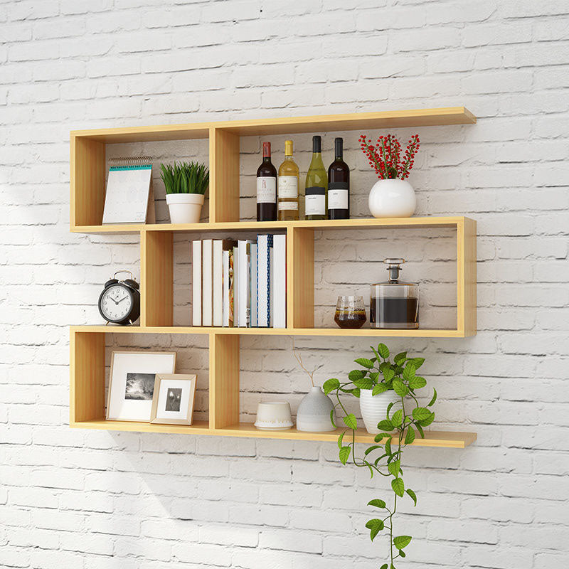 Modern and Contemporary Shelf Bookcase Wall Mounted Wooden Book Shelf for Office Clearhalo 'Bookcases' 'furn' 'furn_bookcases' 'Furniture' 'Office Furniture' 5722969