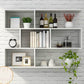 Modern and Contemporary Shelf Bookcase Wall Mounted Wooden Book Shelf for Office White Clearhalo 'Bookcases' 'furn' 'furn_bookcases' 'Furniture' 'Office Furniture' 5722979