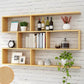 Modern and Contemporary Shelf Bookcase Wall Mounted Wooden Book Shelf for Office Natural Clearhalo 'Bookcases' 'furn' 'furn_bookcases' 'Furniture' 'Office Furniture' 5722982