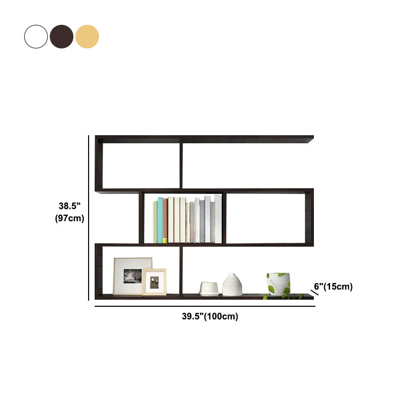 Modern and Contemporary Shelf Bookcase Wall Mounted Wooden Book Shelf for Office Clearhalo 'Bookcases' 'furn' 'furn_bookcases' 'Furniture' 'Office Furniture' 5722987