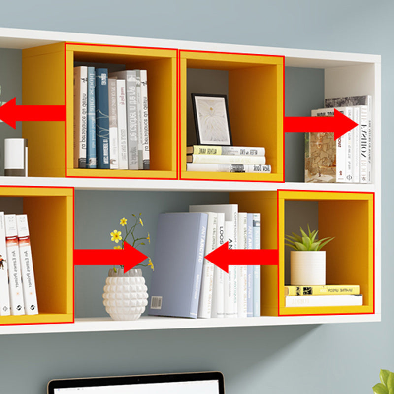Modern Engineered Wood Book Shelf Wall gemonteerd gesloten achterste plank boekenkast voor thuis