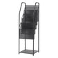 Modern Metal Bookshelf Geometric Vertical Closed Back Bookcase