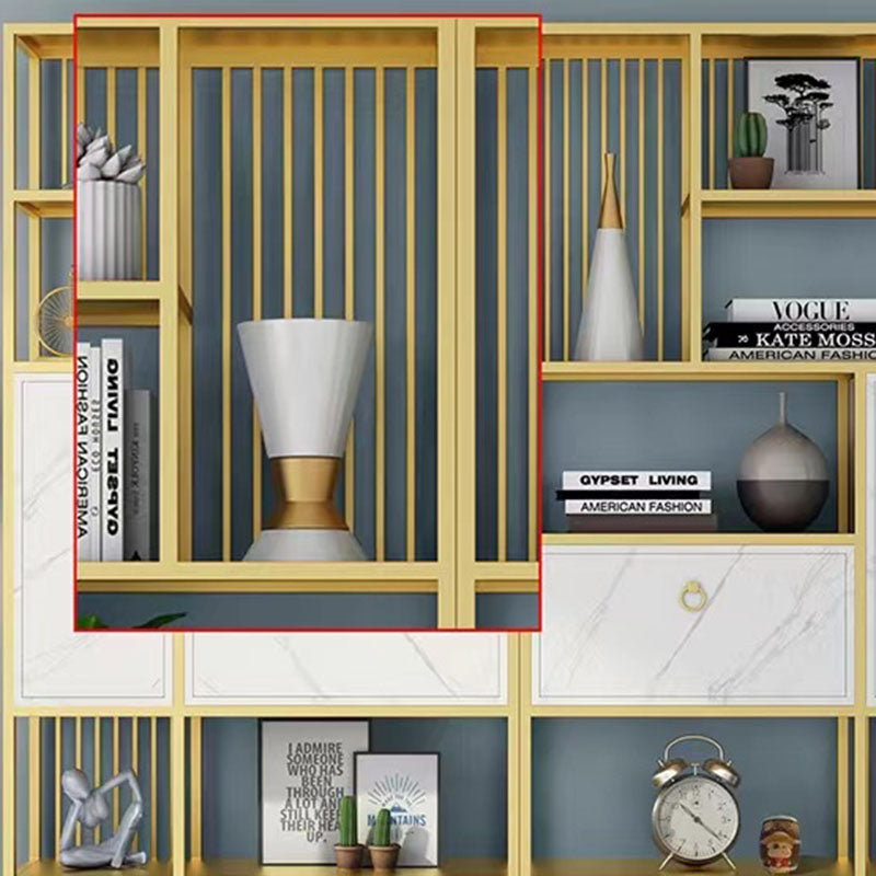 Estante de metal moderno estantería abierta para la casa con gabinetes