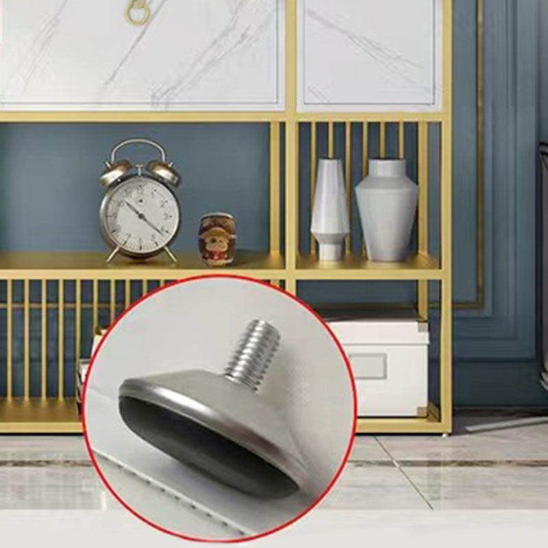 Estante de metal moderno estantería abierta para la casa con gabinetes