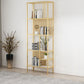 Contemporary Shelf Bookcase Metal Open Book Shelf with Shelves