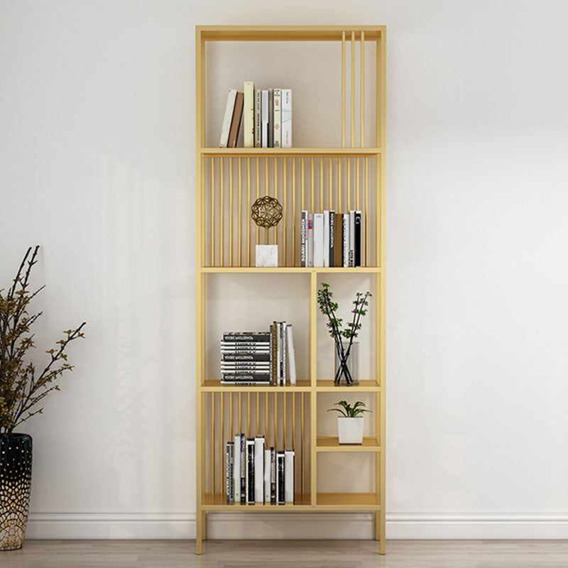Contemporary Shelf Bookcase Metal Open Book Shelf with Shelves
