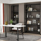 Contemporary Shelf Bookcase Metal Open Book Shelf with Shelves