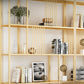 Contemporary Shelf Bookcase Metal Open Book Shelf with Shelves