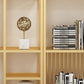 Contemporary Shelf Bookcase Metal Open Book Shelf with Shelves