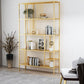 Contemporary Shelf Bookcase Metal Open Book Shelf with Shelves
