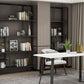 Contemporary Shelf Bookcase Metal Open Book Shelf with Shelves