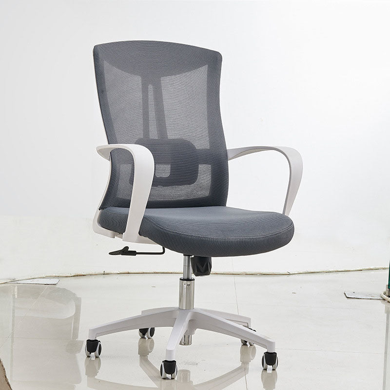 Modern Fixed Arms Desk Chair High-back Office Ergonomic Chair 1 Piece Without Headrest Clearhalo 'furn' 'furn_office_chair' 'Furniture' 'Office Chairs' 'Office Furniture' 'office_chair' 5723436
