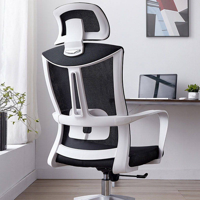 Modern Fixed Arms Desk Chair High-back Office Ergonomic Chair Clearhalo 'furn' 'furn_office_chair' 'Furniture' 'Office Chairs' 'Office Furniture' 'office_chair' 5723440
