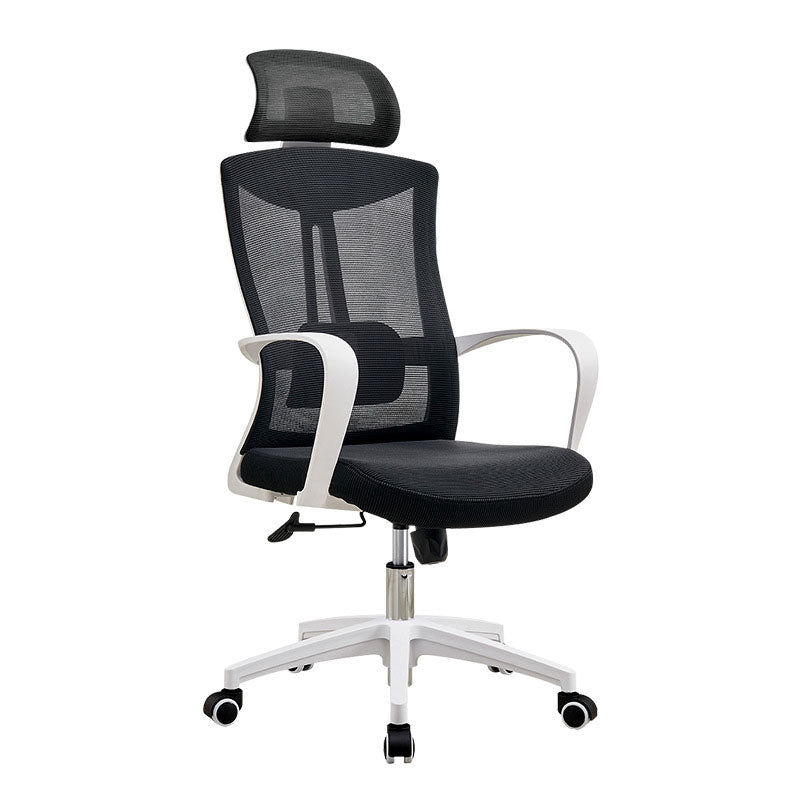 Modern Fixed Arms Desk Chair High-back Office Ergonomic Chair Clearhalo 'furn' 'furn_office_chair' 'Furniture' 'Office Chairs' 'Office Furniture' 'office_chair' 5723442