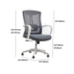 Modern Fixed Arms Desk Chair High-back Office Ergonomic Chair Clearhalo 'furn' 'furn_office_chair' 'Furniture' 'Office Chairs' 'Office Furniture' 'office_chair' 5723453