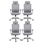 Fixed Arms Desk Chair High-back Ergonomic Office Chair Mesh Desk Chair