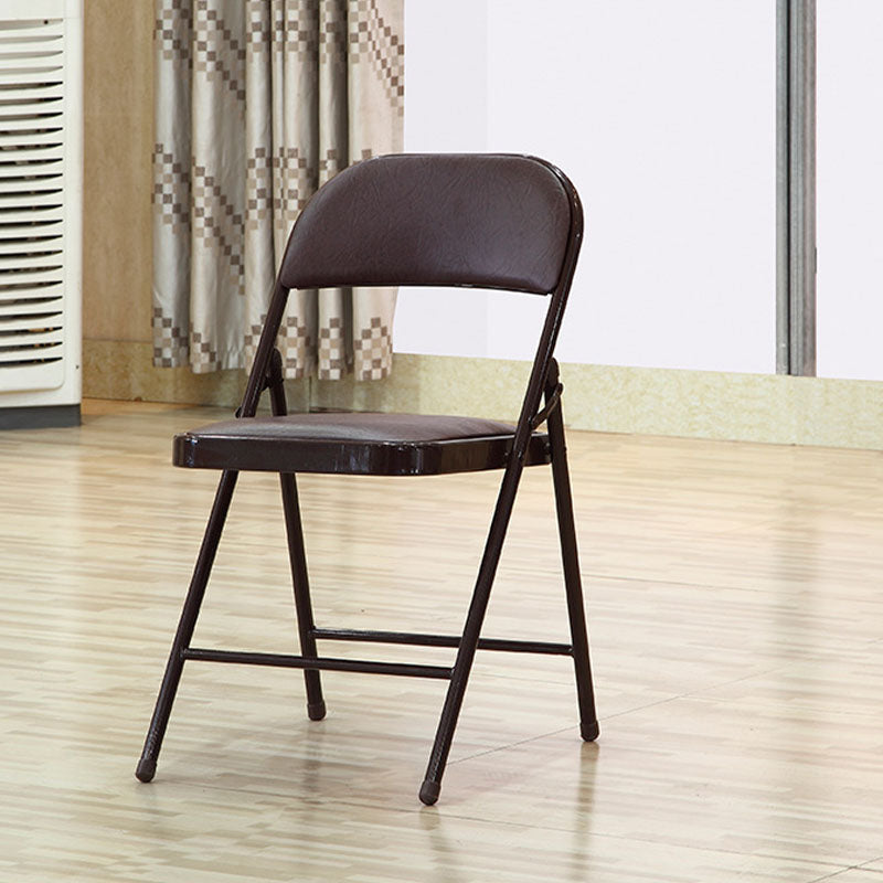 Sedia da ufficio di gestione in pelle moderna sedia da ufficio imbottita senza braccio