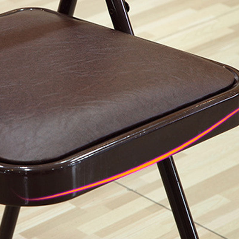 Sedia da ufficio di gestione in pelle moderna sedia da ufficio imbottita senza braccio