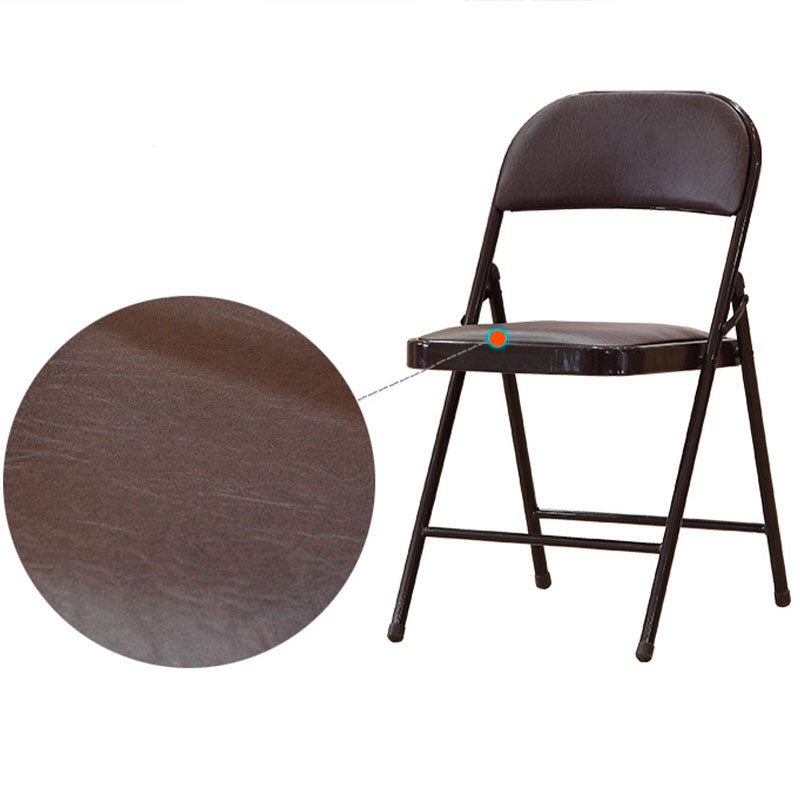 Sedia da ufficio di gestione in pelle moderna sedia da ufficio imbottita senza braccio